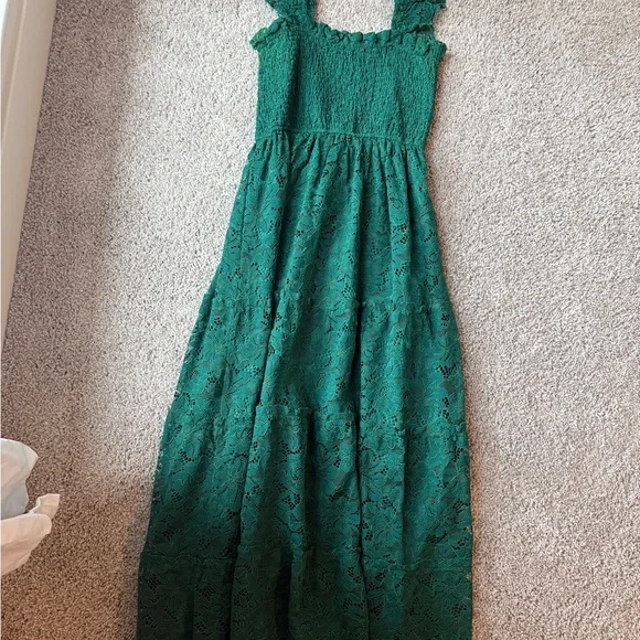 Altar'd State Forest Green Lace Maxi Dress - Picture 2 of 2